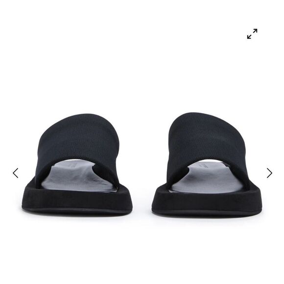 Tony Bianco Isabel black magic slides shoes sandals flats Revolve 6 - Picture 4 of 13